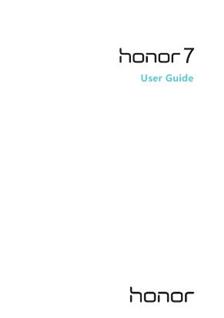 Huawei Honor 7 manual. Camera Instructions.